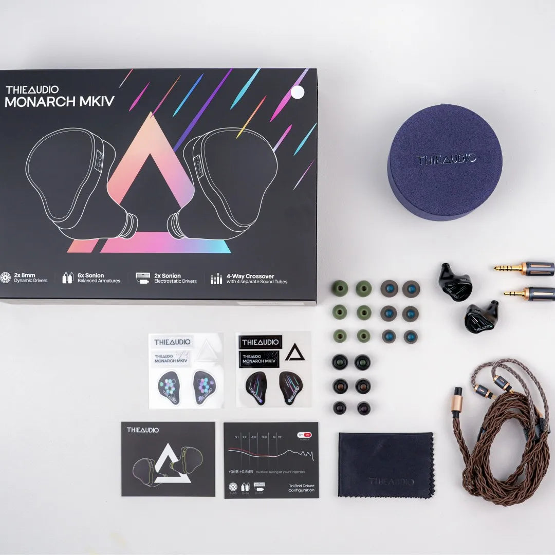 Pre-order Thieaudio Monarch MKIV 2DD + 6BA + 2EST Flagship Hifi IEM Earphones with T6 Aircraft Grade Aluminum Construction