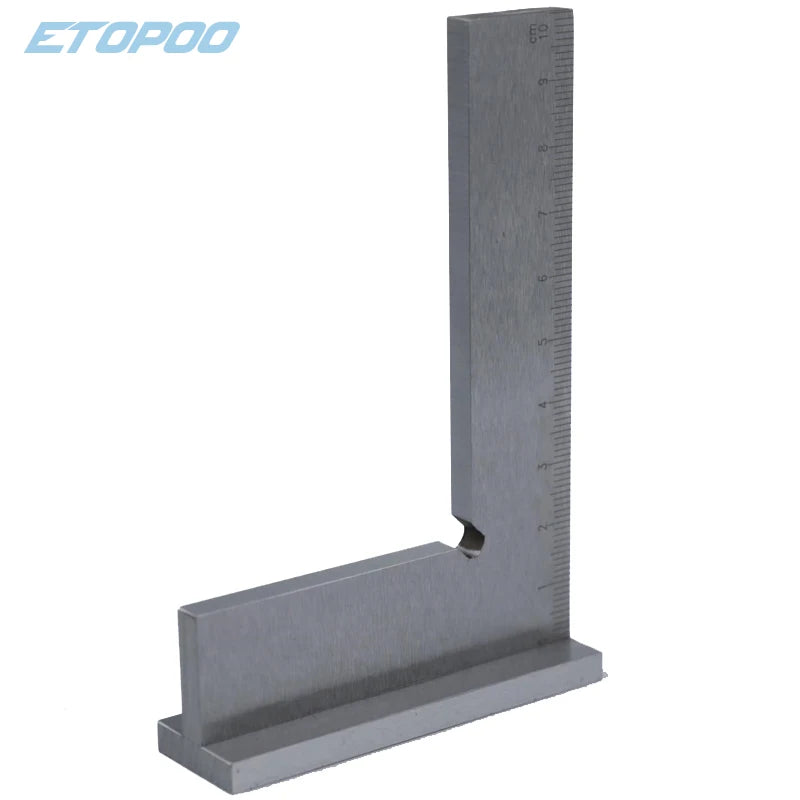Machinist Square 90 Degree Right Angle Engineer Set with Seat Precision Ground Steel Hardened Angle Ruler Wide Right Angle