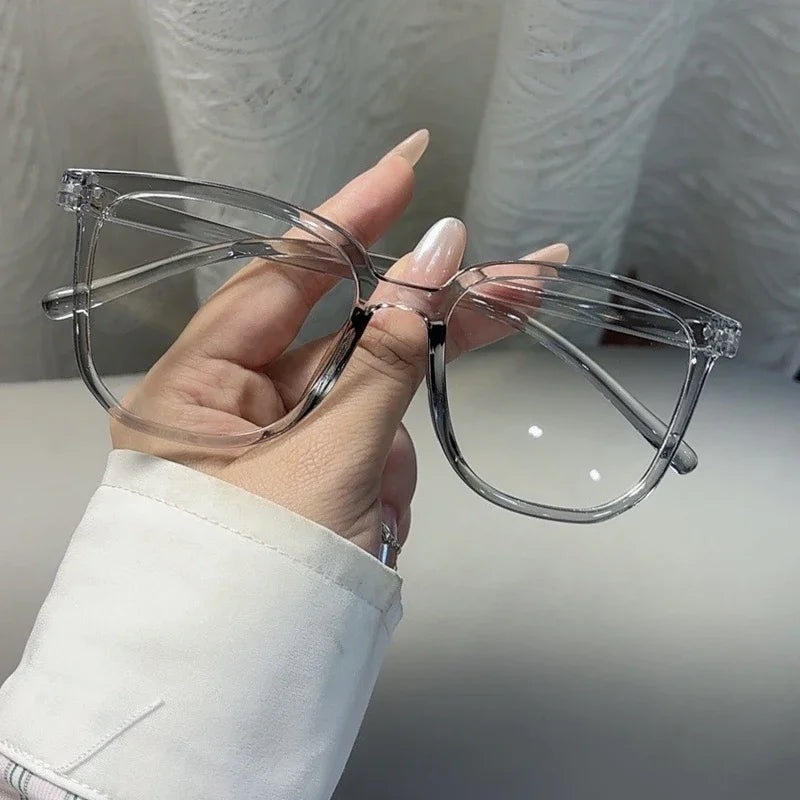 Hiking Camping 1/2/3pcs Anti-blue Light Glasses for Women Simple Regular Eyeglass Frame Finished Retro Flat Light Frame
