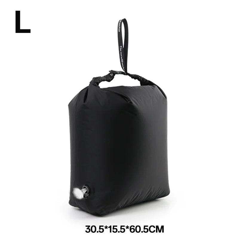 Outdoor Camping Vacuum Compression Bag No Pump Waterproof Storage Organizer for Sleeping Bag Hiking Backpacking Space Saving