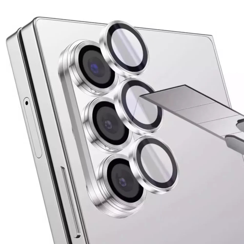 Metal Individual Ring Camera Lens Protector For Samsung Galaxy Z Fold 7 6 5 4 ZFold Fold7 Fold6 Tempered Glass Film Full Cover ﻿