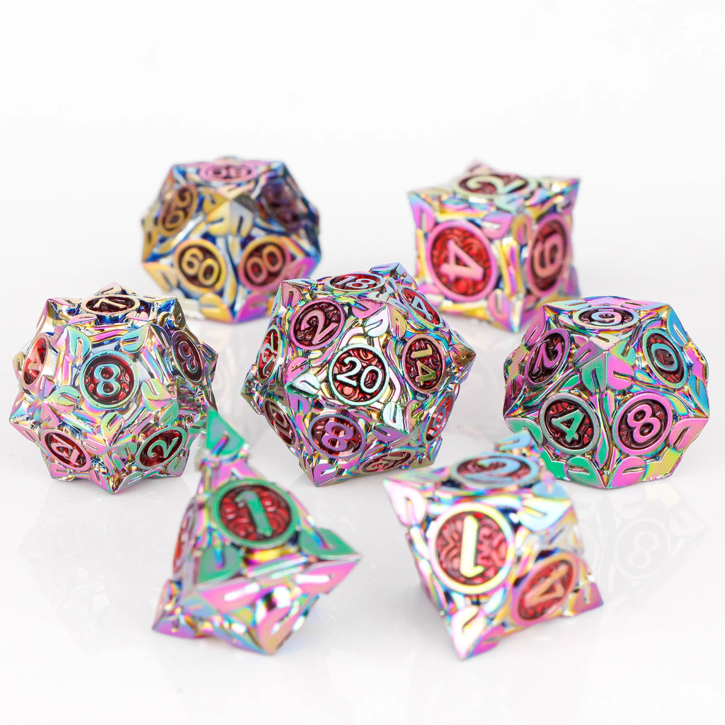 D and D Dice RPG Metal Dice for DnD Polyhedral Dice For Dungeons and Dragons Dice Role Playing Games D&D Dice Gifts Green Dice