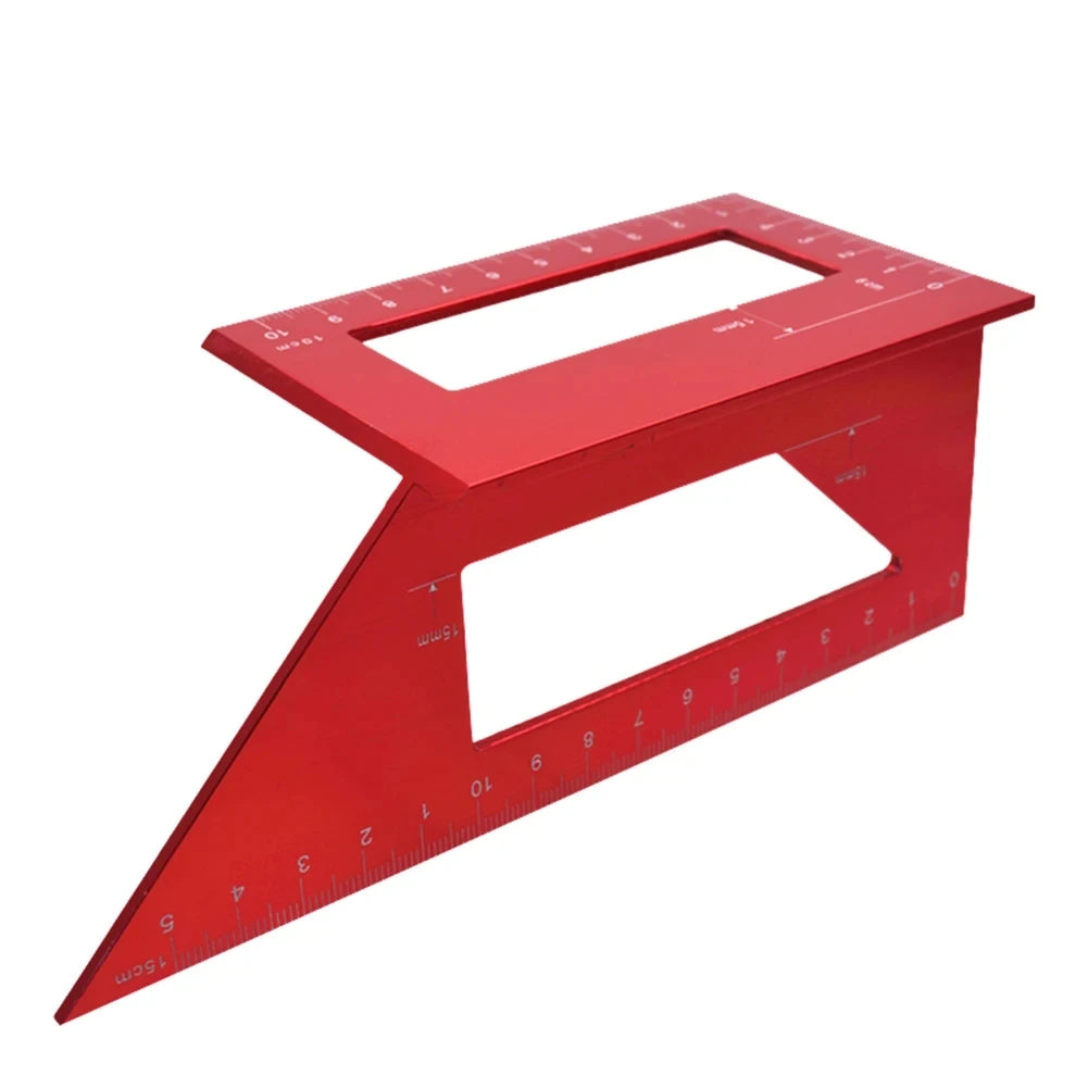 Multi-Functional Woodworking Ruler Measuring Tool for Carpentry 45 90 Degree Angle Combination Ruler T-Shaped