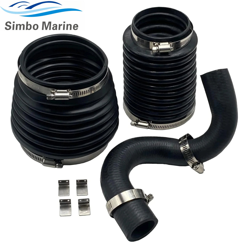 876294 875848 Exhaust U-Joint Hose Bellow Kit for Volvo Penta AQ DP SP 200 250 270 275 280 290 Sterndrive Replaces 875826 876631