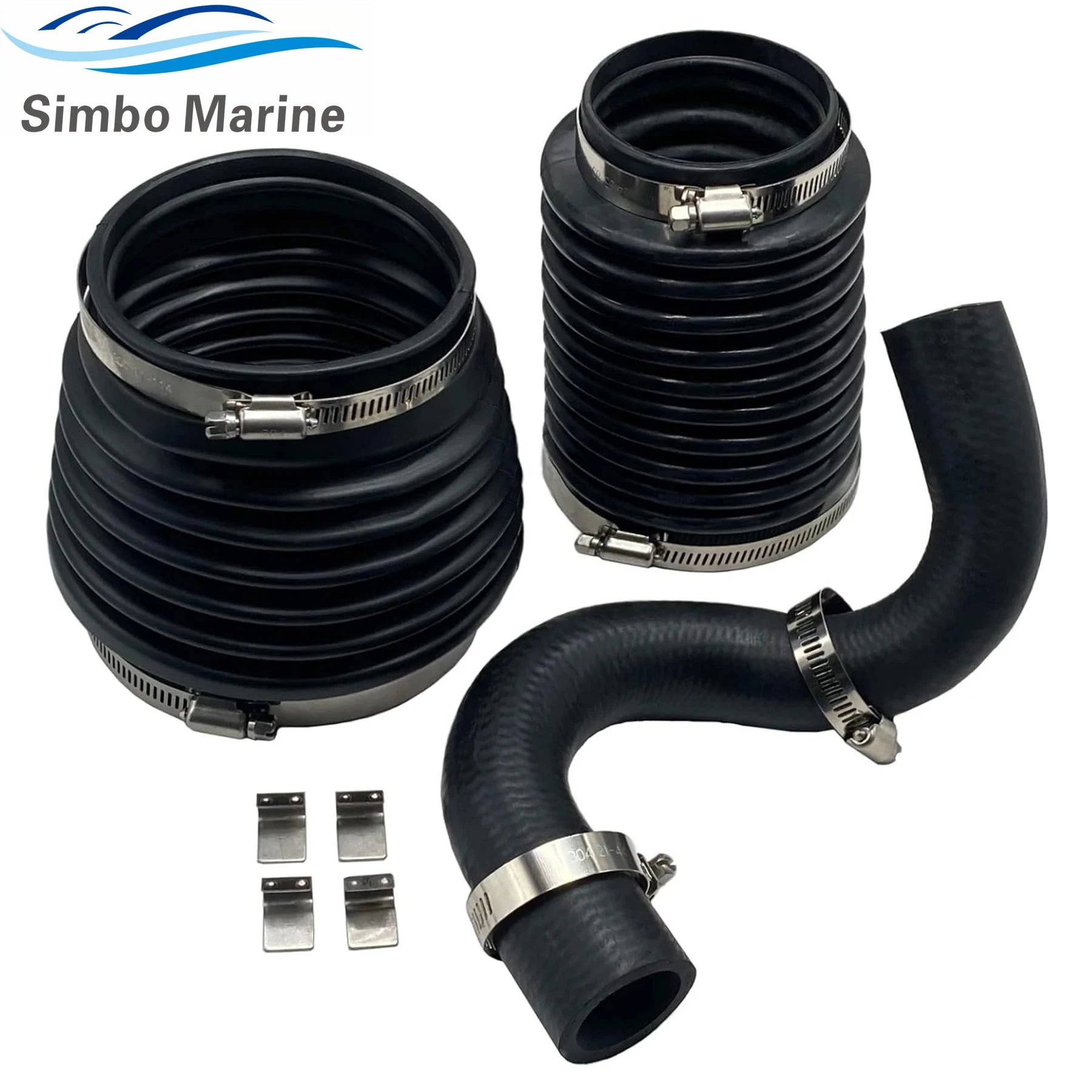 876294 875848 Exhaust U-Joint Hose Bellow Kit for Volvo Penta AQ DP SP 200 250 270 275 280 290 Sterndrive Replaces 875826 876631