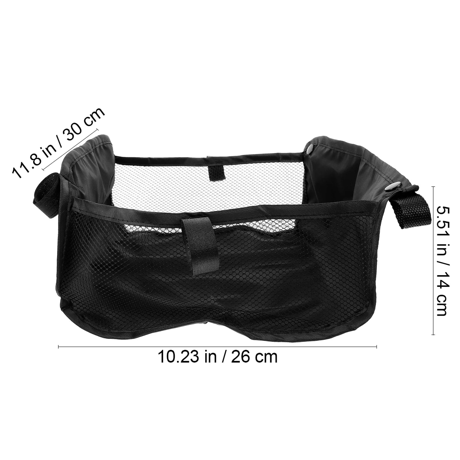 Infant Stroller Storage Bag Heavy Duty Wear Resistant Oxford Cloth Spacious Compartment Fits Most Strollers Stroller Bottom