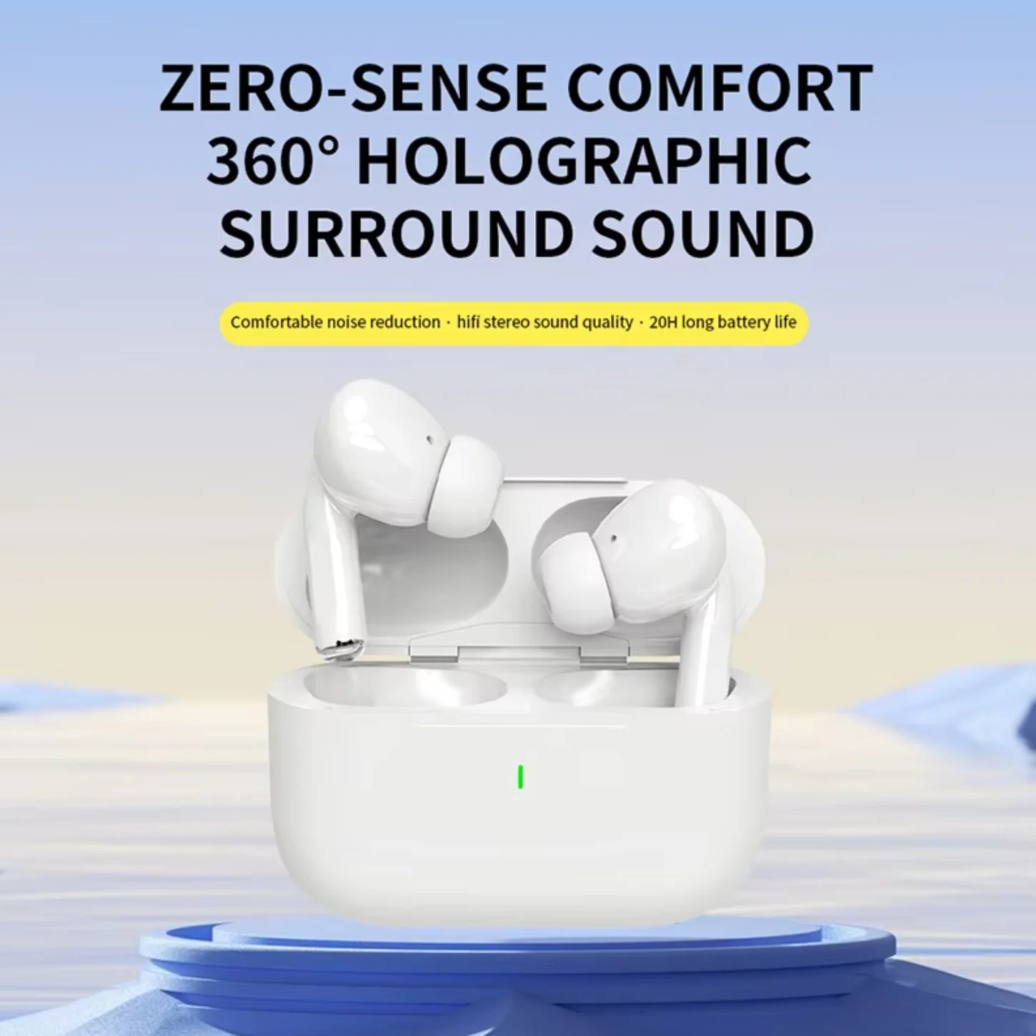UEESFIT TWS Pro 5 Wireless Bluetooth Earphones Headphones ANC Noise Reduction Earbuds HiFi Sound Low Latency for IPhone Android