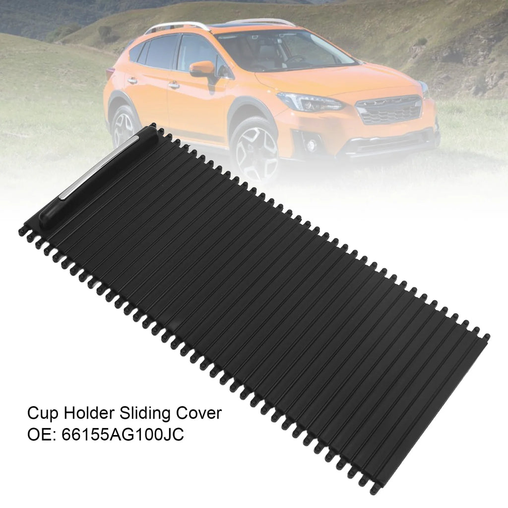 Car Accessories Center Console Slide Roller Cup Holder Blind Cover 66155AG100JC Replacement for SUBARU Impreza WRX XV Legacy