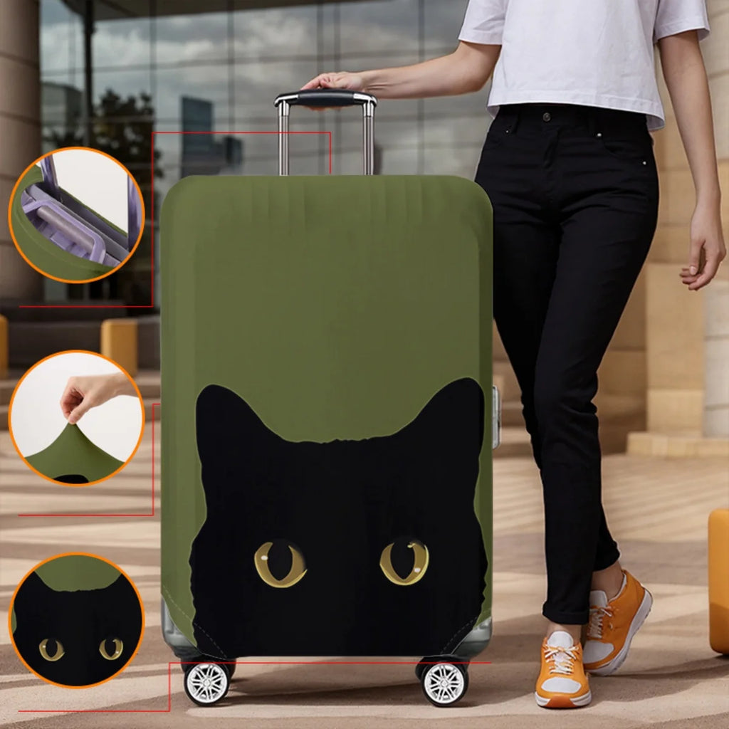 Luggage Protective Cover With Cartoon Print