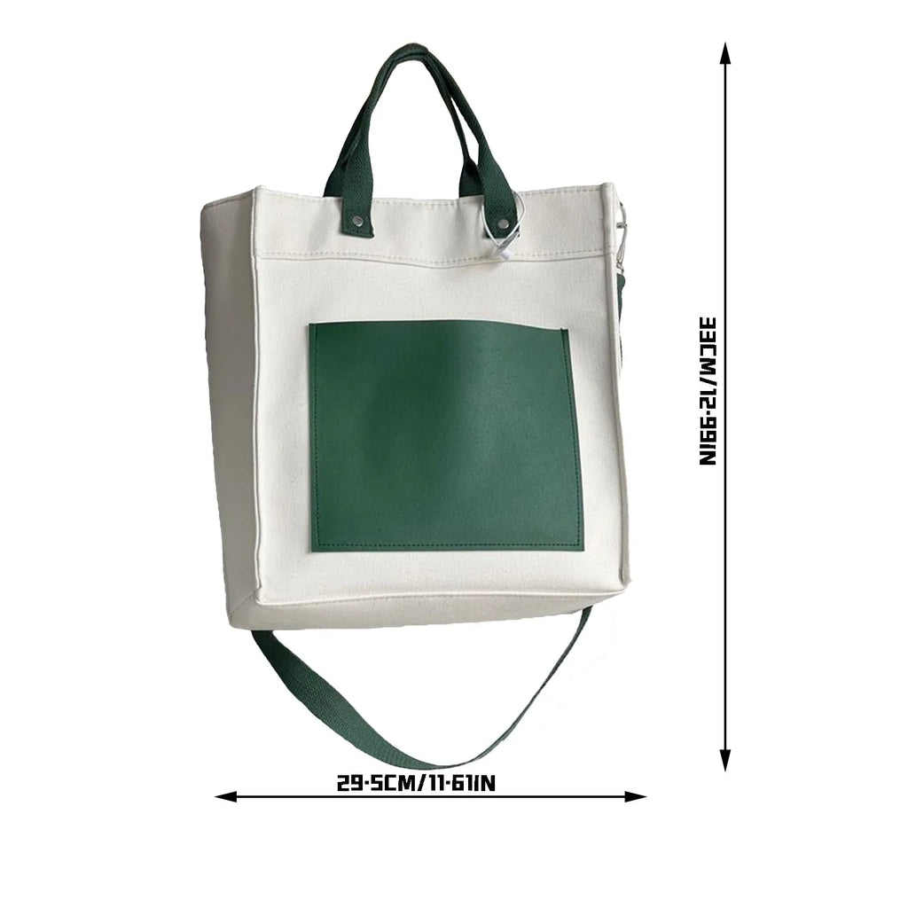 Large Capacity Three-Dimensional Canvas Bag Versatile Tutoring Bag Teaching Bag Student Canvas Bag Multifunctional