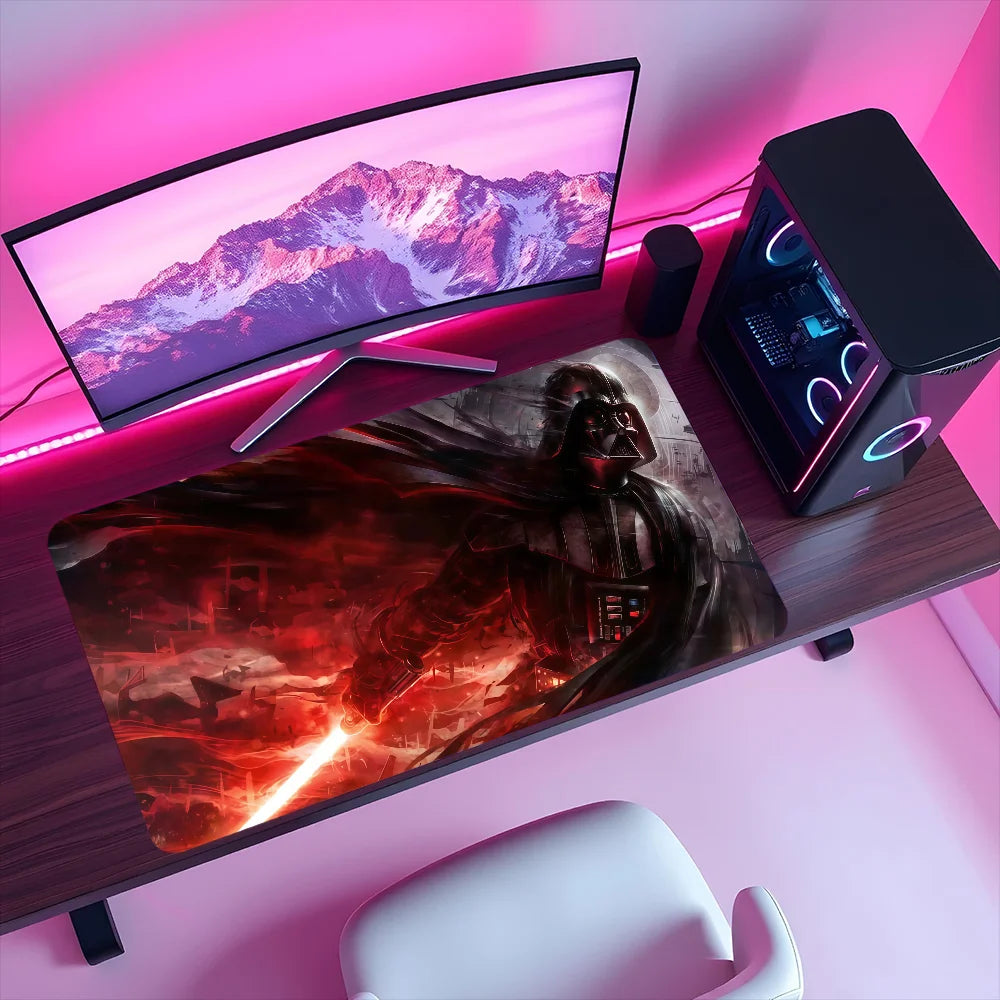 Mouse Pad Non-slip Lockedge Office Student STAR Gaming Thickened Movie Large W-WARS Fiction Science Writing Cushion MousePad