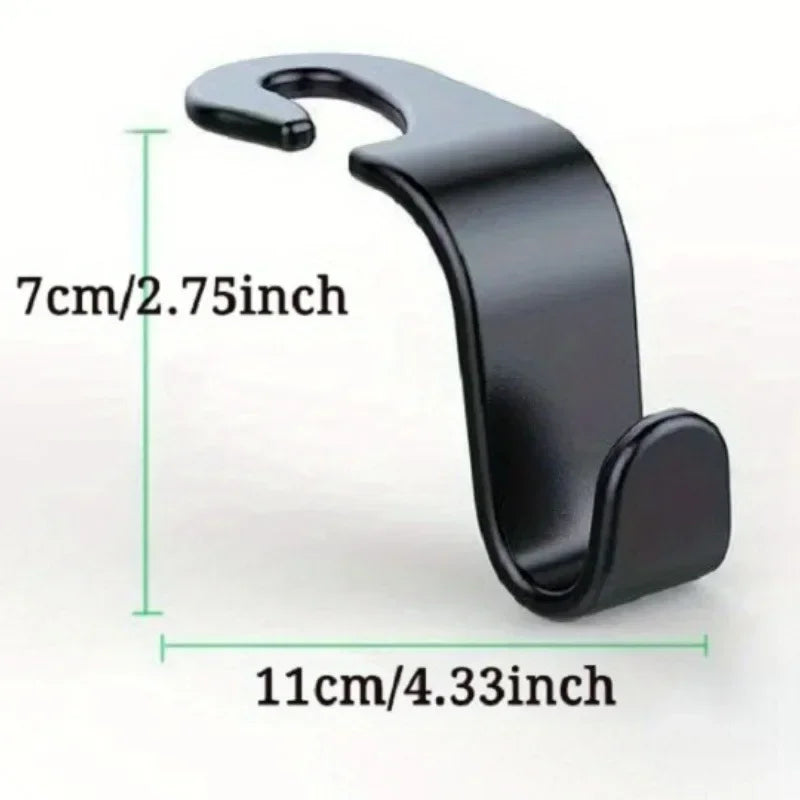 2/4PCS Automobile Pendant Supplies Headrest Hook Hidden Car Rear Seat Back Car Multi-Function Seat Hook