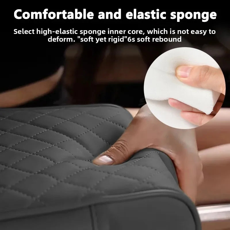 Car Center Console Organizer, Car Armrest Storage Box, Armrest Heightening Cushion with Cup Holder Armrest Storage Organizer Box