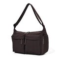 Waterproof Nylon Crossbody Bag, Multi Zipper Casual Shoulder Pack,Adjustable Strap Large Capacity Satchel for Men Women Commute
