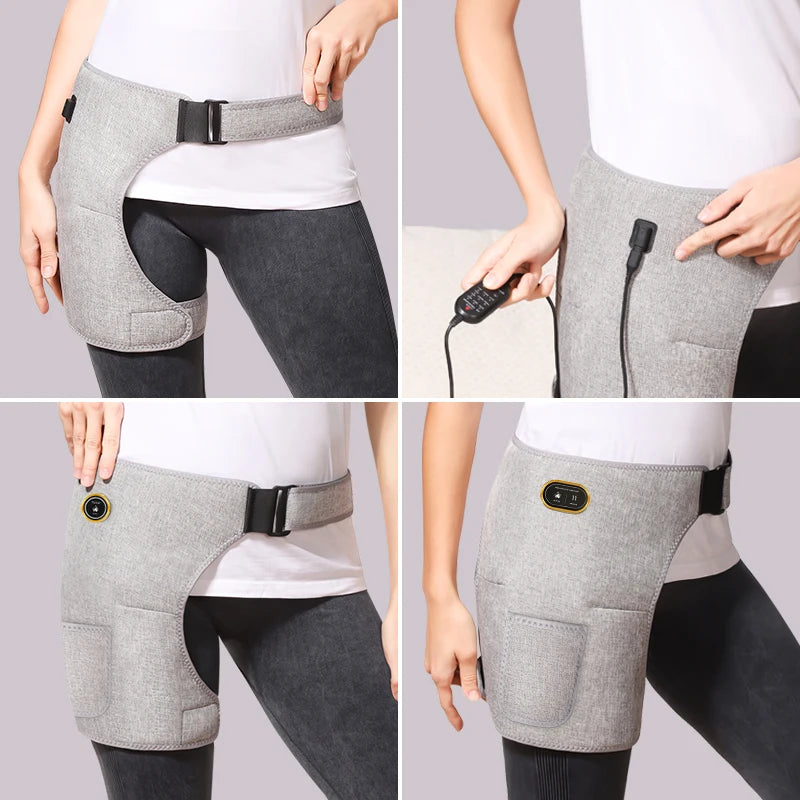 660nm Red Light Heating Pad Hip Brace  Wellness Protector Fatigue Relief Home Relaxation 3 Modes 50-90LED