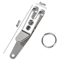 EDC Bag Gear Pocket Suspension Clip with Key Carabiner Clip Outdoor Quicklink Keychain Key Suspension Pocket Clip Camping Gadget