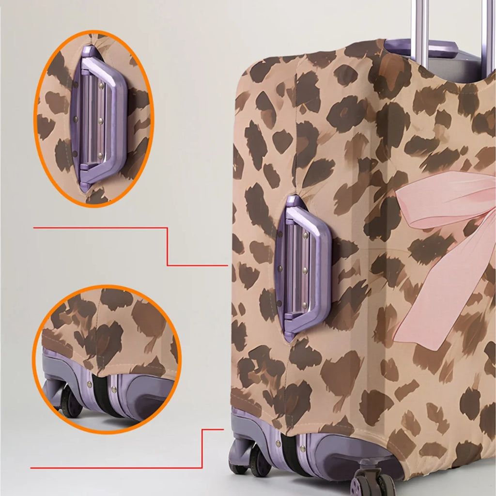 Animal pattern luggage protection cover, set suitable for 18-32 inch luggage cover, suitcase handle cover, travel accessories