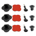 Universal Flexible Helmet Mount for GoPro 13 12 11 10 9 Insta 360 X3 X4 X5 DJI Curved Flat Adhesive Base Sports Camera Accessory