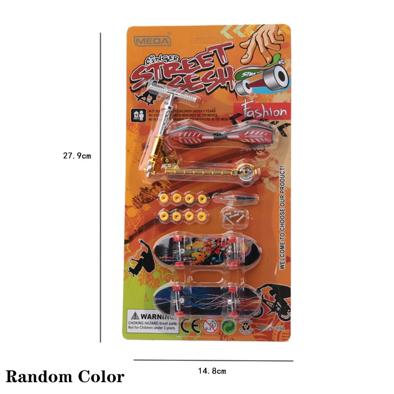10 In 1 Finger Skateboards DIY Skate Park Ramp Parts Tech Deck Scene Venue Combination Set For Children Indoor Home Toys