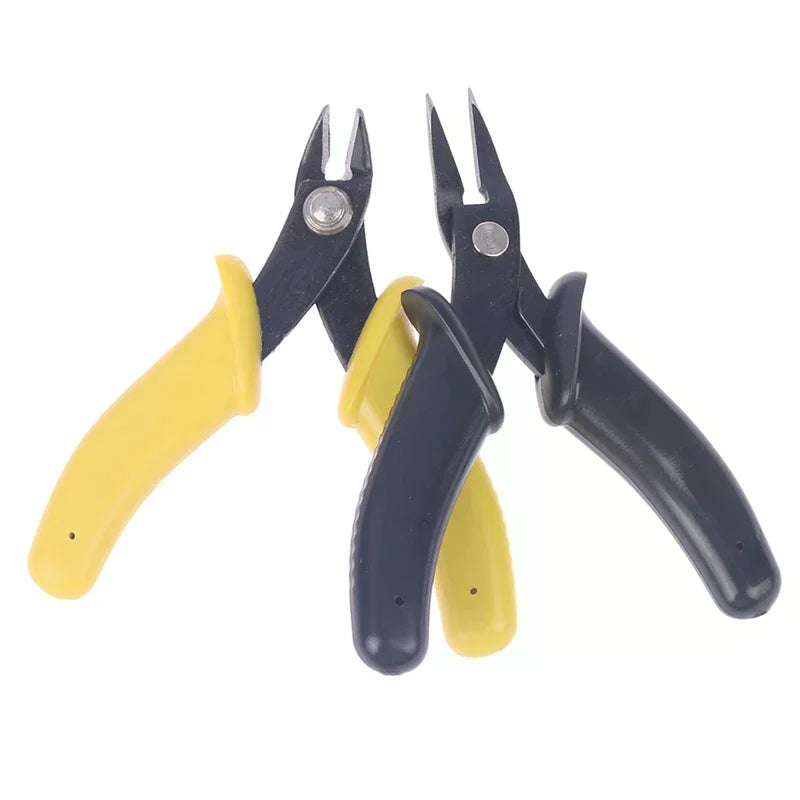 3.5-inch Mini Pliers High Carbon Steel Diagonal/pointed Mouth Pliers Model Tool For Assembling Clipper Needle Nose Pliers