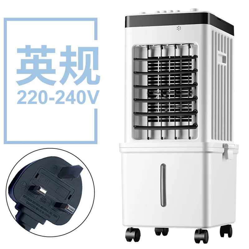 The New Air Cooler Is Suitable for Household Air Conditioner Fans, Intelligent Remote Control Soft Sound Electric Fans, Movable