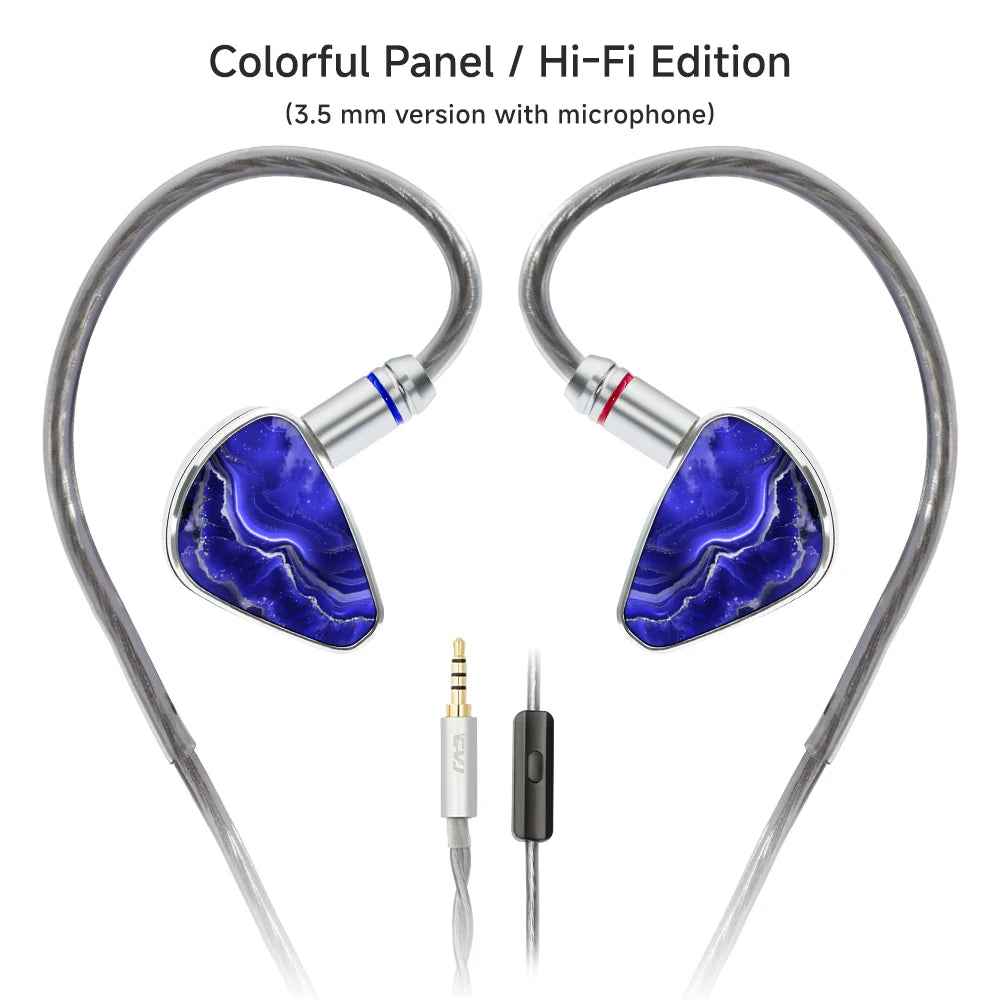 CVJ KIRA In Ear Monitors 10mm Dynamic Driver Earphones Strand Silver-Plated Braided HIFI IEM Cable 3.5MM/4.4MM/Type-c Optional