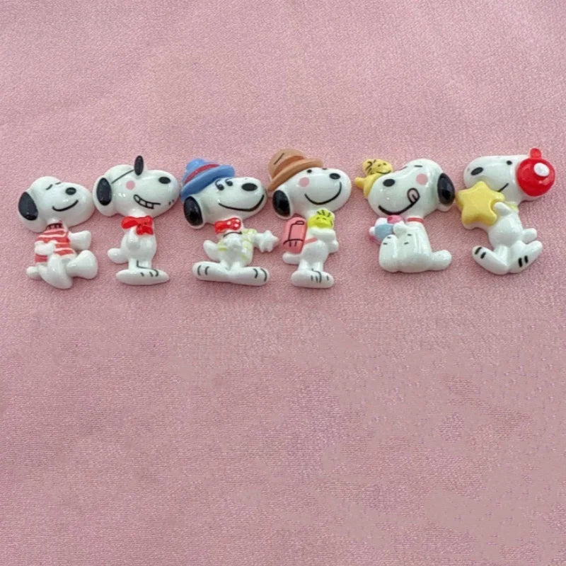 10pcs resin cute little dog pendant, DIY jewelry making earrings, keychain accessories