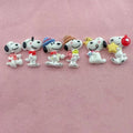 10pcs resin cute little dog pendant, DIY jewelry making earrings, keychain accessories