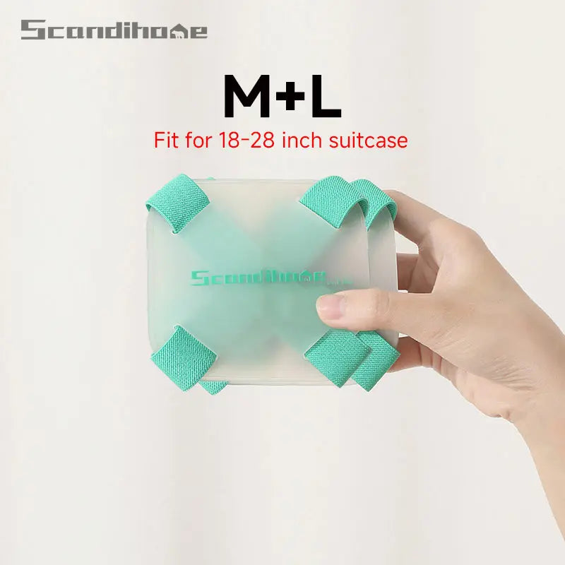 SCANDIHOME Travel  Luggage Strap Adjustable Suitcase Belts Crossed Luggage Suitcase Packing Buckle Elastic Strap Protect Tie