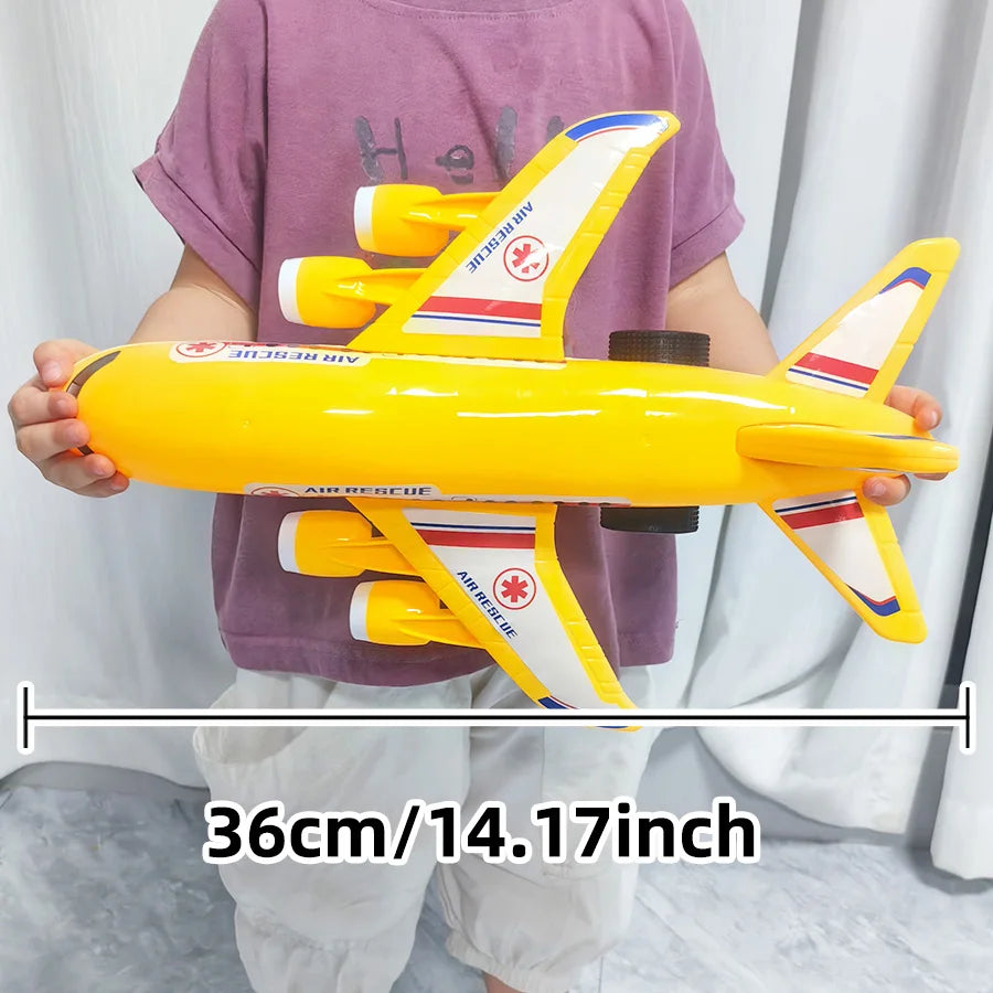 Children's large passenger plane toy, inertial airplane model, suitable as birthday gifts for boys and girls