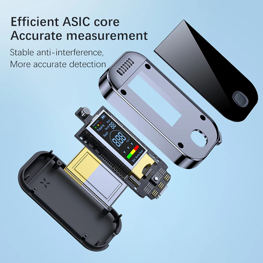 NEW USB Rechargeable Electronic Alcohol Tester Keychain Digital Breath Alcohol Tester Professional Breathalyzer With LCD Display