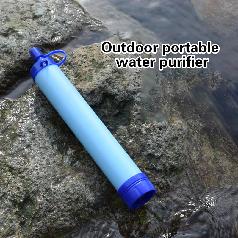 1/2/4/5pcs 396 Gallons Outdoor Personal Water Filter 0.01Mi 4-Stage Filtration System Portable Water Purifier Survival Straws