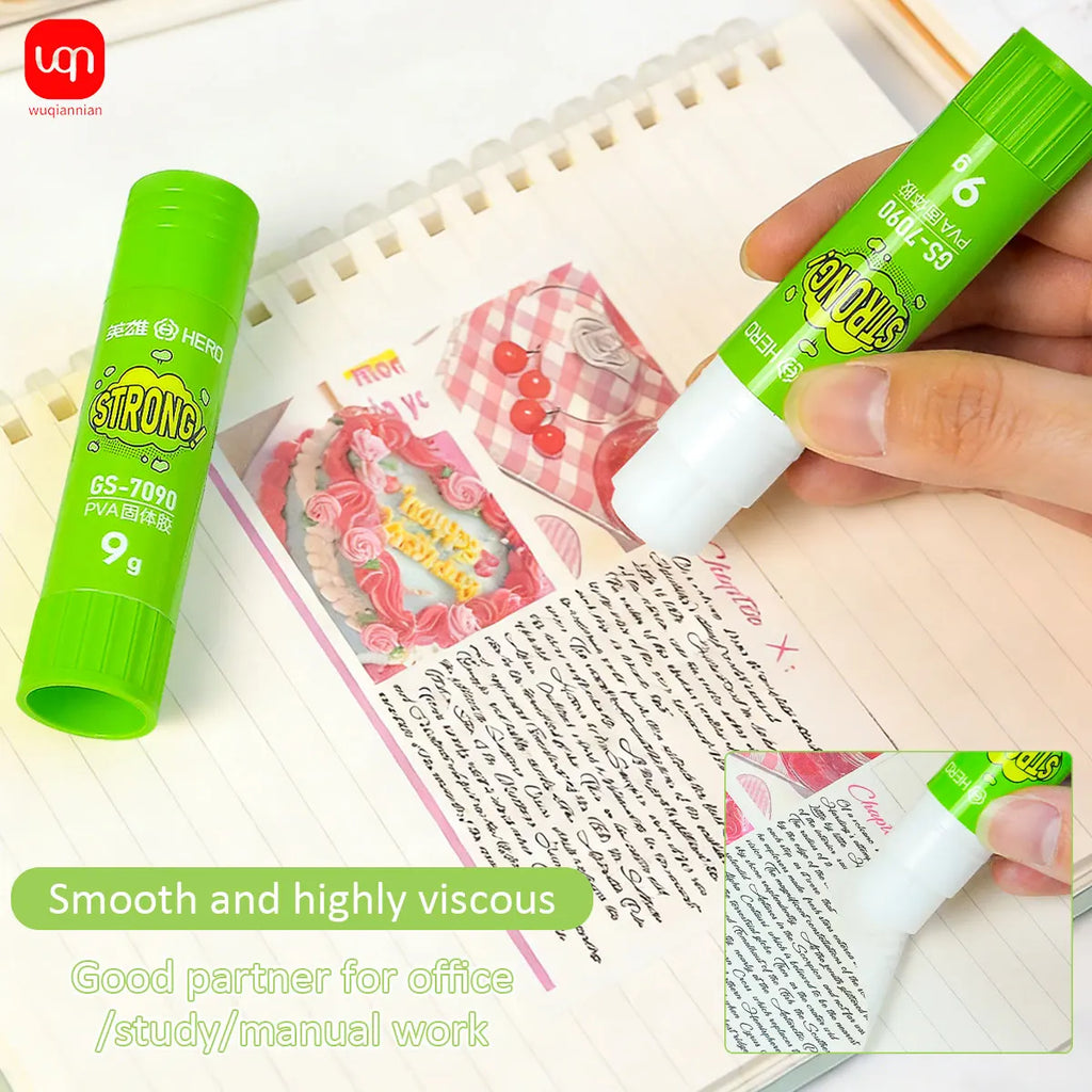 WQN-12pcs Formaldehyde-Free Strong Adhesion PVA Small and Convenient Daily DIY Handcraft Office School Supplies