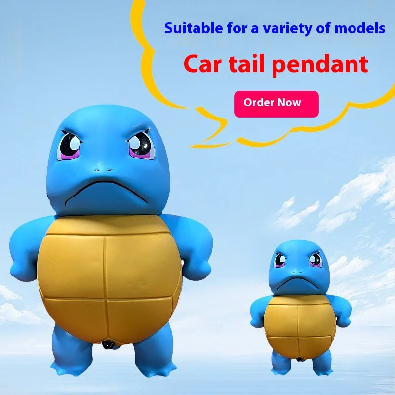 New 16cm Anime Pokemon Squirtle Will Spray Water Fun Car Accessories Ornament Big Size Proud And Cute Model Decoration Toy Gift