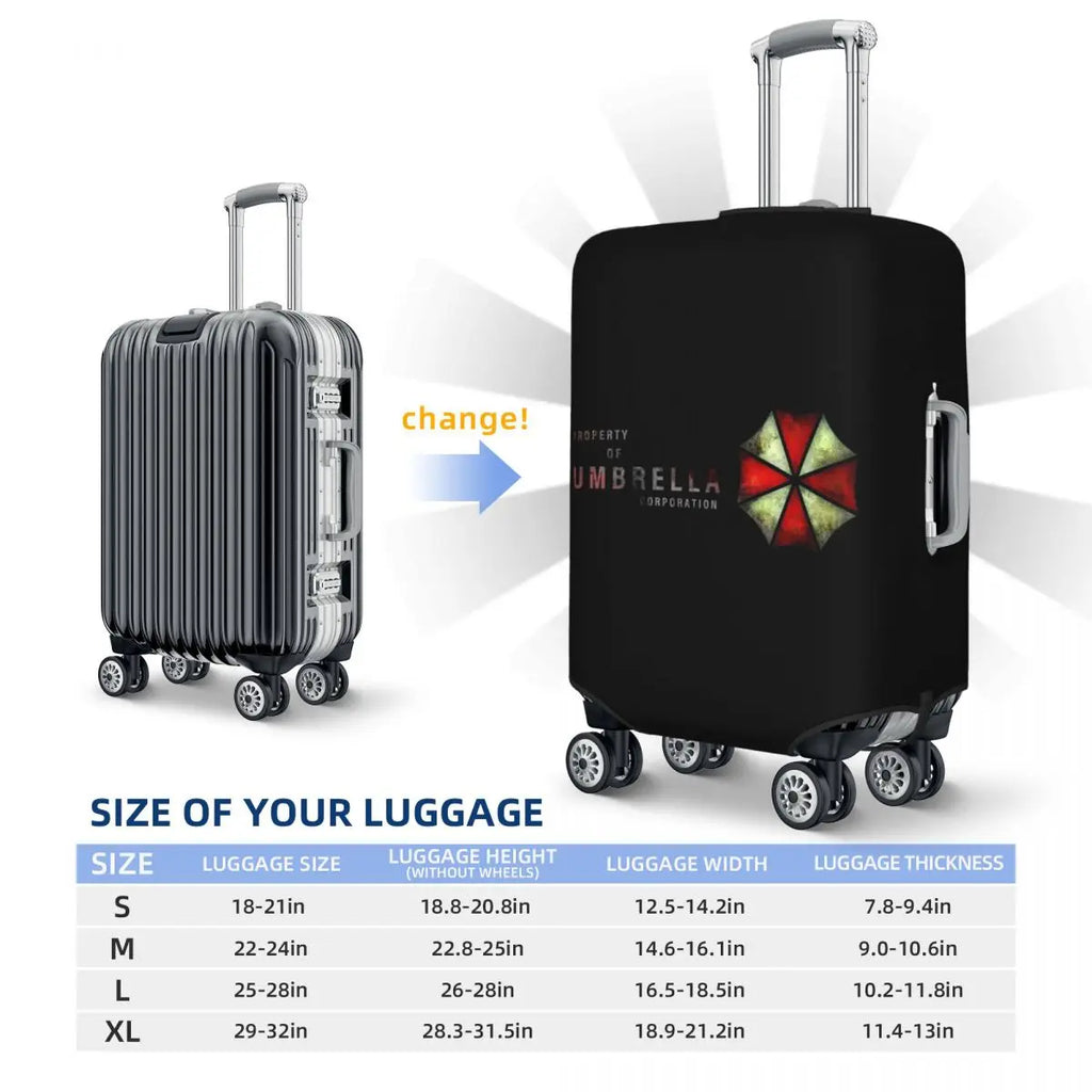 Movie Game Corporation Umbrellas (3) Suitcase Cover Protection Elastic Travel Luggage Protector Covers for 18-32 Inch