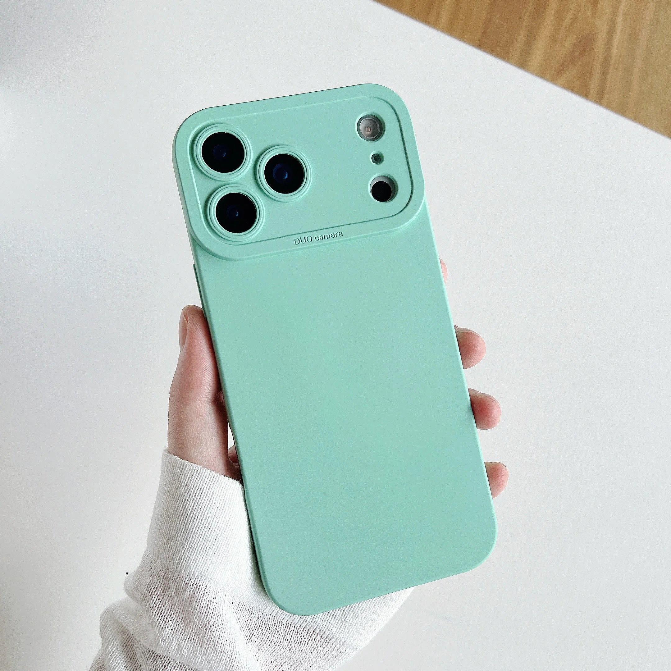 Original Silicone Pupil Camera Case For iPhone 17 Air 16 15 14 13 12 Mini 11 17 Pro Max 7 8 Plus Plain Color Armor Cover Capa