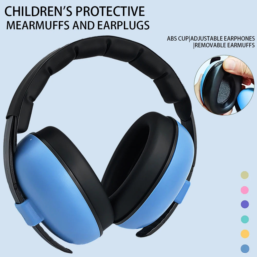 Baby Soundproof EarMuffs Noise Reduction Soundproof Headphones Children Aircraft Noise Reduction Sleep Ear Muffs Newest