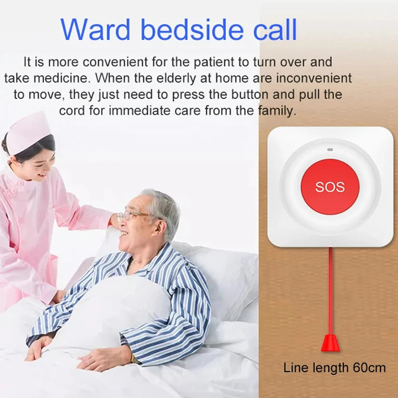 NEW Tuya WiFi Smart SOS Call Button Wireless Caregiver Pager Phone Alert Transmitter Emergency Call Button for Elderly Patient