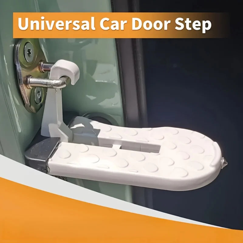 1 Aluminum Alloy Car Door Foot Pedal Assist Hook Top，Foldable Roof Rack Door Step，Easy access to the car roof，Universal Car Moun