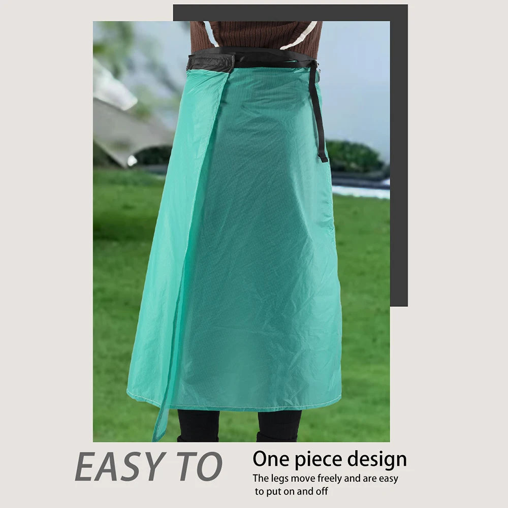 Ultra Light Thin Rain Skirt Waterproof Kilt Rain Pants Packable Windbreak Kilt Skirt Waterproof Kilt Skirt Waterproof Rain Skirt