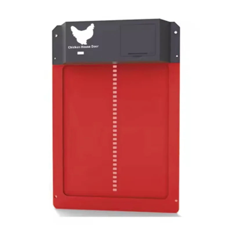 Automatic Chicken Coop Door Opener Battery Powered Light Sense Control Waterproof Pet Flap Accessories Upgrade ABS House Gate