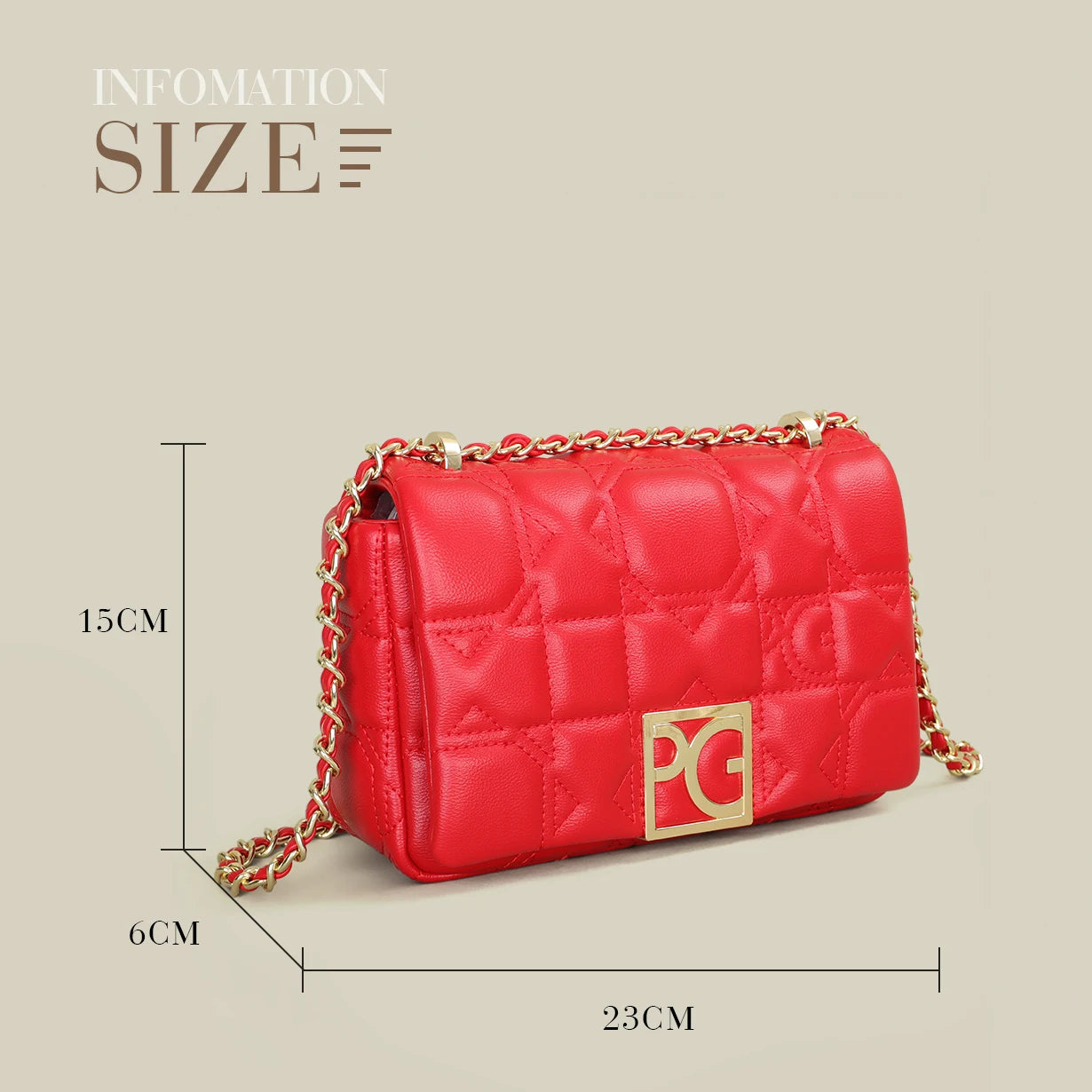 PG PATSY GARIS Women's Bag Luxury Lightweight Casual Bag Niche Brand New Design Portable Fashion Crossbody Bag Clearance Sale