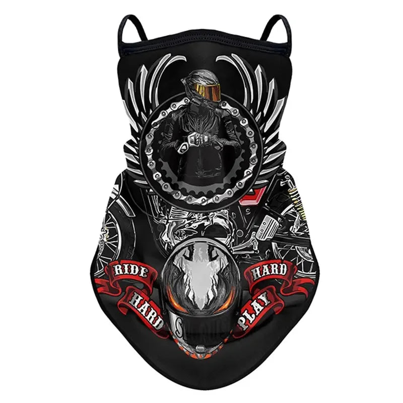 Motorcycle Sunscreen Mask Summer Riding Cooling Sports Headscarf Outdoor Hiking Fishing Anti-UV Quick-Drying Mask Neck Cover