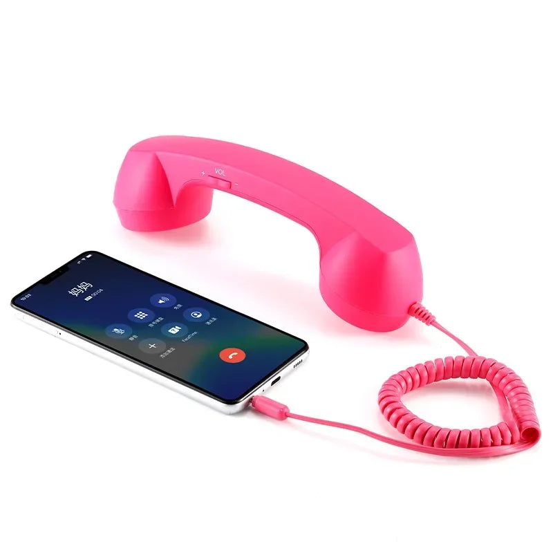 3.5mm Retro Phone Telephone Receivers Cellphone Handset For iPhone/iPad/Samsung PC Portable Classic Headphone