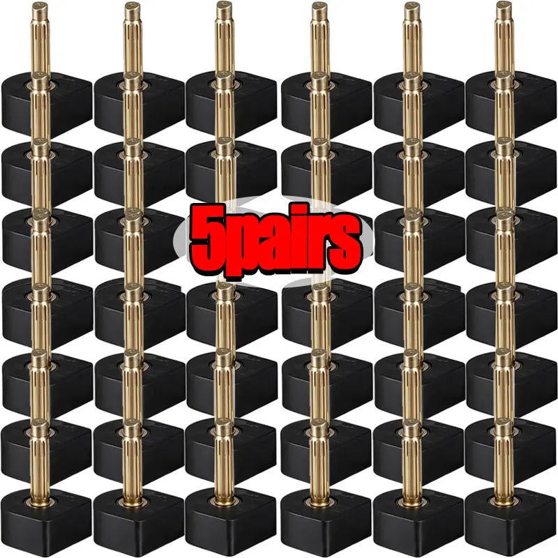 20pcs New High Heel Repair Tips Pins For Women Black Shoes High Heel Tips Taps Dowel Lifts Replacement Heel Stoppers Protectors