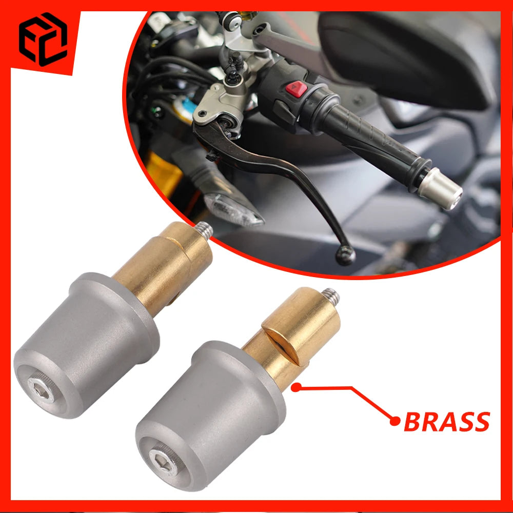 Motorcycle Handlebar Grips Ends Cap Plug Slider Handle Bar Grip Counterweight Cover For Ducati Streetfighter V2 V4 Monster 950