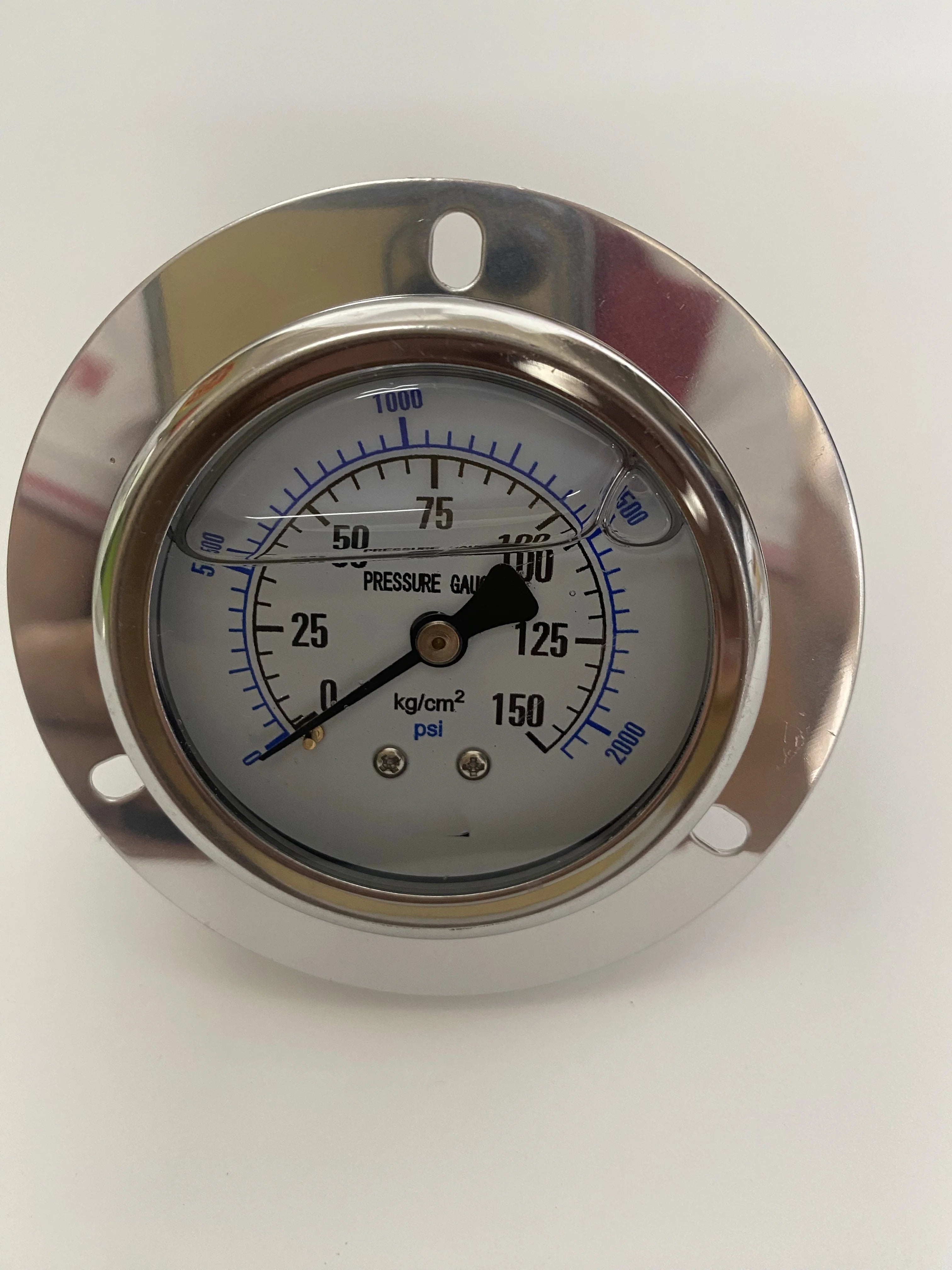 2026 NEW YN60ZT Front Flange 2.5" 60mm Brass Movements Pressure Gauge  Back Mount Manometer ,Shock - Proof Oil - Filled
