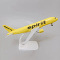 NEW 20cm Alloy Metal USA Air Spirit Airlines Airbus 320 A320 Diecast Airplane Model Plane Aircraft Kids Novel Toys
