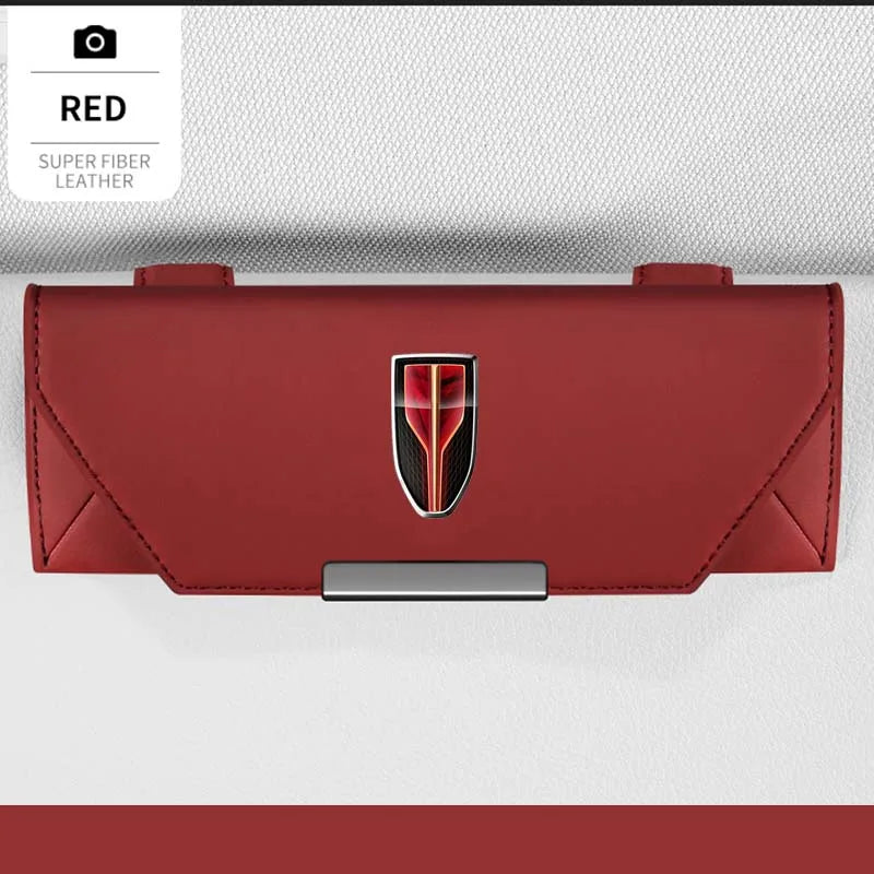 For Hongqi Hs5 Eqm5 Ousado Ehs7 Hs5 H5 H9 Hs5 E-Hs9 E-Qm5 Accessories Car Visor Sunglasses Glasses Holder Glasses Case Clip Box