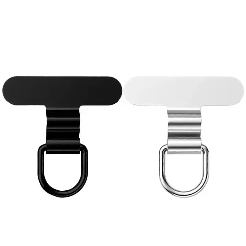 Mini Ultra-Thin Stainless Steel Mobile Phone Lanyard Patch Pad Silent Hole Clip Charging Port Gasket Lanyard Tab Card for iPhone